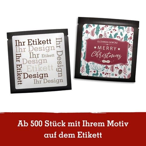 Portionsbeutel Gewürzmischung Glühweingewürz