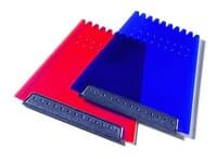 gefrostet blau / schwarz