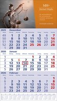 Papierwandkalender Standard 1 plus