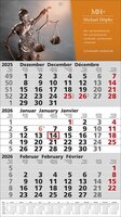 Papierwandkalender Standard 1 plus