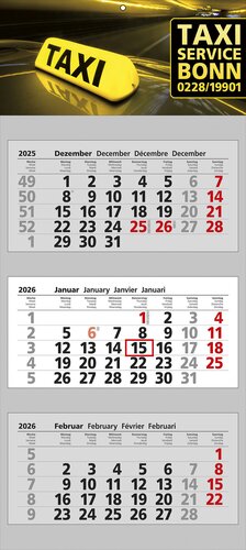Papierwandkalender Clever 3
