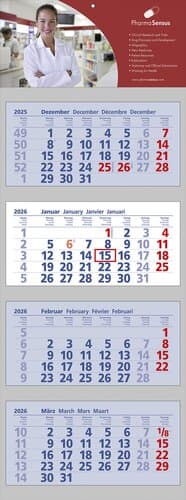 Papierwandkalender Clever 4