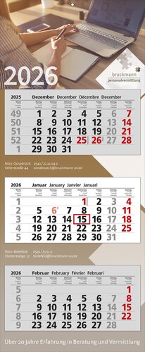 Papierwandkalender Premium 3
