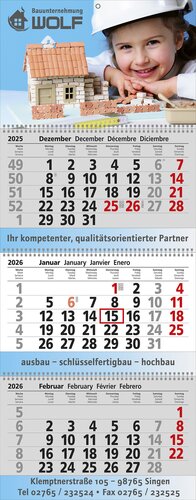 Papierwandkalender Exclusiv 3