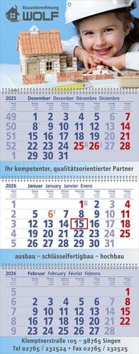 Papierwandkalender Exclusiv 3