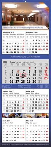 Papierwandkalender Combi 7