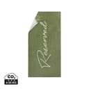 VINGA Liegestuhl-Tuch 450gr/m² in grün /  beige