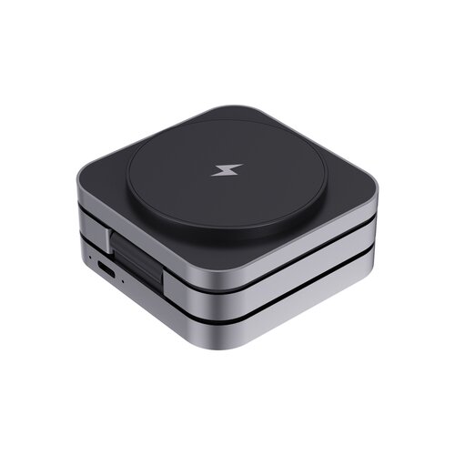 Terra faltbares 3-in-1 15W Charger aus RCS rec. Aluminium