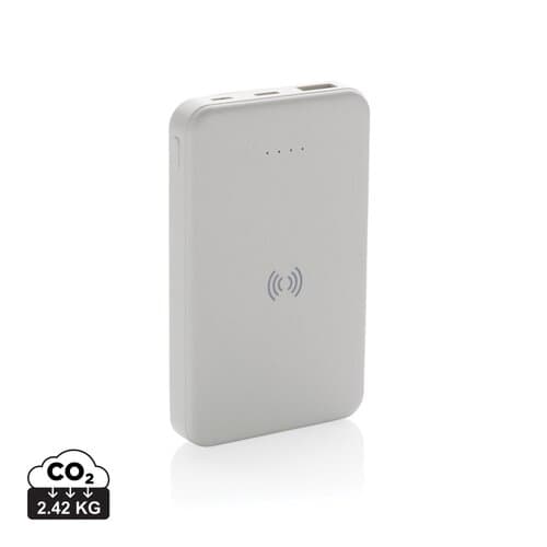 5.000mAh 5W Wireless Powerbank aus RCS recyceltem Kunststoff