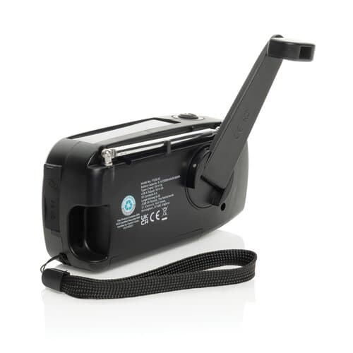 RescueWave Notfallradio aus RCS recyceltem Kunststoff