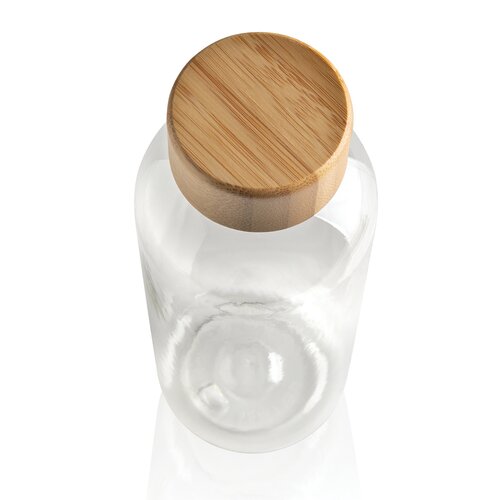 RCS rPET Flasche mit Bambus-Deckel