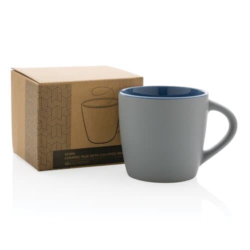 Keramiktasse innen coloriert, 300ml