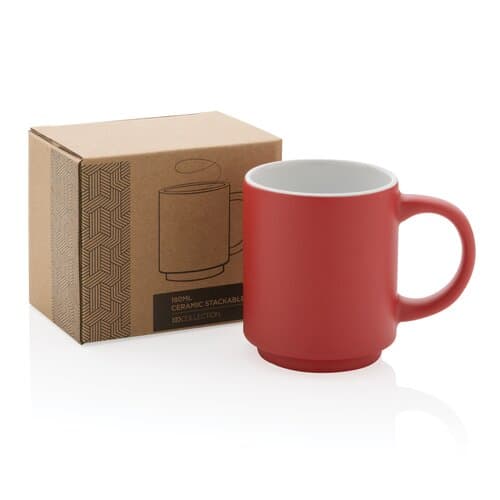 Stapelbare Keramiktasse, 180ml