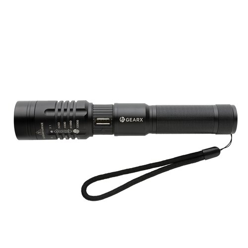 Gear X wiederaufladbare USB Taschenlampe