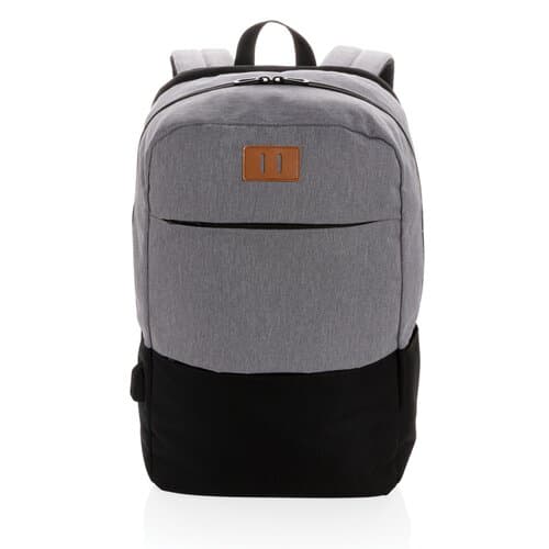 Moderner 15.6" USB & RFID Laptop-Rucksack, PVC-frei