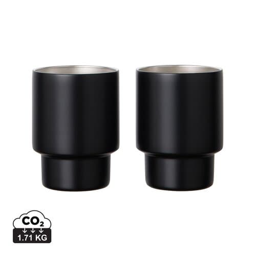 VINGA Nagano RCS recycelte Edelstahlbecher, 2er-Set