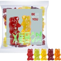 Bio Gummibärchen ohne Gelatine ca 30g Express MaxiTüte mit Etikett