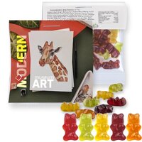 Bio Gummibärchen ohne Gelatine ca 30g Express MaxiTüte mit Werbereiter