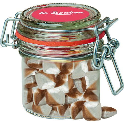 Minz-Ecken Bonbons, ca. 60g, Bonbonglas Mini