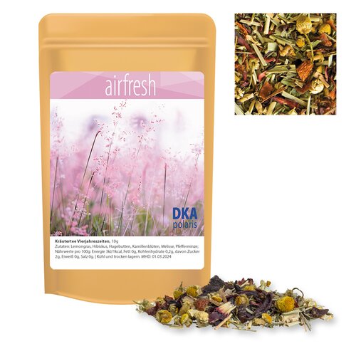 Bio Kräutertee Vierjahreszeiten, ca. 10g, Standbeutel Mini