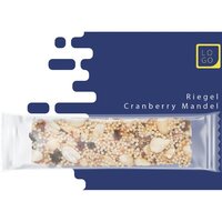 Bio Knusperriegel CranberryMandel ca 25g Werbekarte
