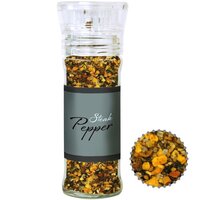 Gewürzmischung Steak Pfeffer ca 55g transparente Gewürzmühle