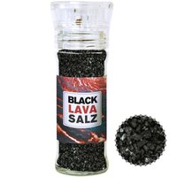 Gewürzmischung Black Lava Salz ca 80g transparente Gewürzmühle