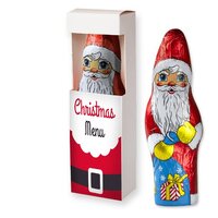 Bio Schoko Weihnachtsmann ca 75g Faltschachtel mit Sichtfenster