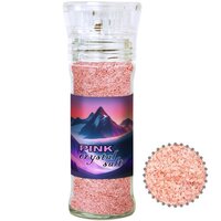 Rosa Kristallsalz ca 80g transparente Gewürzmühle