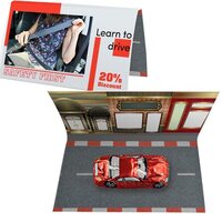 SchokoAuto Mix ca 13g Werbekarte gefaltet