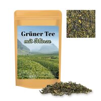 Bio Grüner Tee mit Minze ca 12g Standbeutel Mini