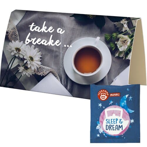 Bio Beuteltee Sleep & Dream, ca. 1,7g, Werbekarte A6 gefaltet