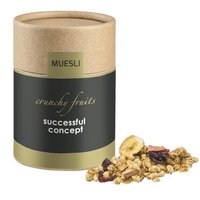 Müsli Knusper Früchte ca 50g Kraftpapierdose Midi