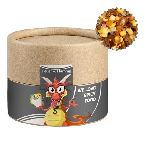 Bio Gewürzmischung Feuer und Flamme, ca. 40g, Kraftpapierdose Mini