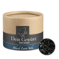 Gewürzmischung Black Lava Salz ca 75g Kraftpapierdose Mini