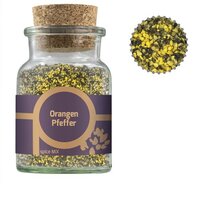 Gewürzmischung OrangenPfeffer ca 75g Korkenglas