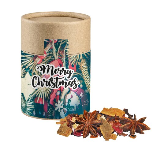 Glühweingewürz grob, ca. 45g, Kraftpapierdose Midi
