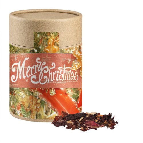 Bio Weihnachts Früchtetee, ca. 140g, Kraftpapierdose Maxi