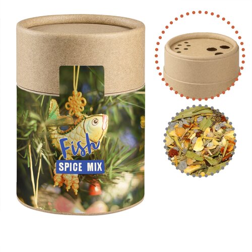 Weihnachts Gewürzmischung Fisch, ca. 60g, Kraftpapierstreuer Midi