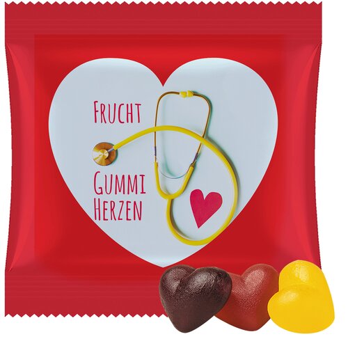 Bio Fruchtgummi-Herzen, ca. 20g, Maxi-Tüte