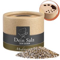 Mediterranes Salz ca 50g Kraftpapierstreuer Mini
