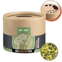 Gewürzmischung BBQ Kräuter Rub ca 28g Kraftpapierstreuer Mini