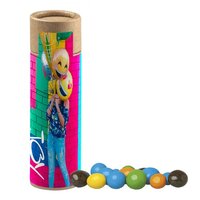 Bunte Schoko Erdnüsse ca 25g Kraftpapierrolle