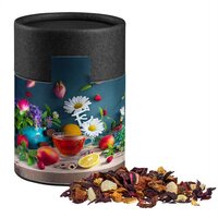 Bio Früchtetee gute Laune ca 50g Kraftpapierdose Midi schwarz