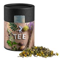 Bio Kräutertee Kräuterfantasie ca 25g Kraftpapierdose Midi schwarz