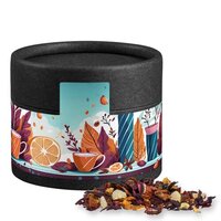 Bio Früchtetee gute Laune ca 18g Kraftpapierdose Mini schwarz