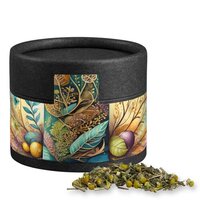 Bio Kräutertee Kräuterfantasie ca 9g Kraftpapierdose Mini schwarz