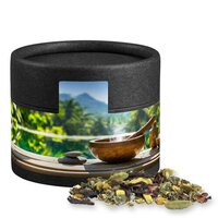 Ayurveda RelaxTee ca 18g Kraftpapierdose Mini schwarz