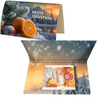Bio Beuteltee Winter Orange 225g Werbekarte A6 gefaltet