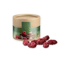 Gebrannte Mandeln Himbeere ca 40g Kraftpapierdose Mini